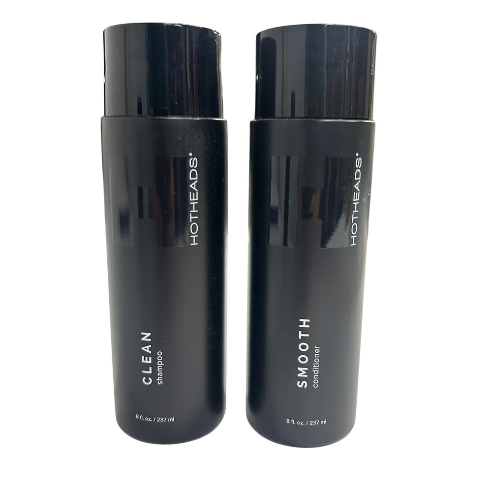 HOTHEADS Clean Shampoo Smooth Conditioner Hair Extension Care Duo 8oz NEW